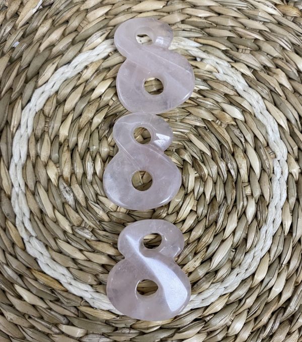 Pendentif infini Quartz rose – Image 2