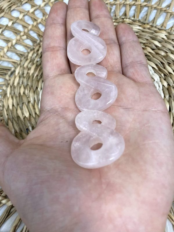 Pendentif infini Quartz rose – Image 3