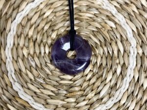 Pendentif donut améthyste