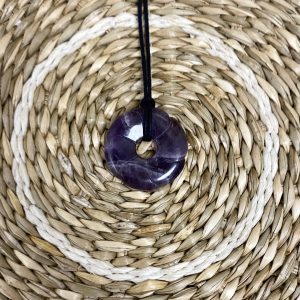 Pendentif donut améthyste