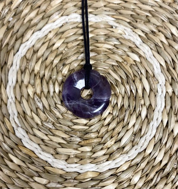 Pendentif donut améthyste