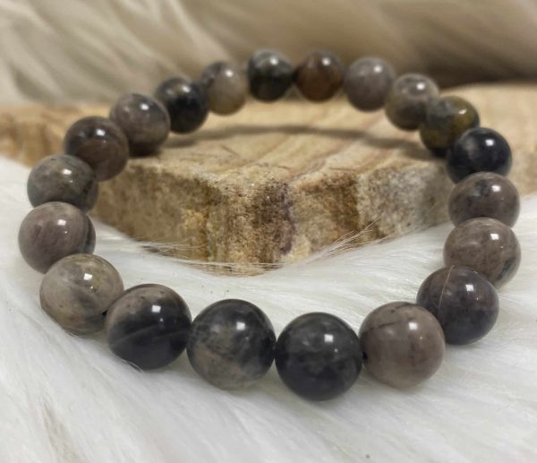 BRACELET PIERRE DE LUNE NOIRE – Image 2