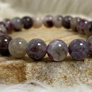 BRACELET TOURMALINE ROSE 8MM