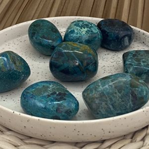 Chrysocolle pierre roulée