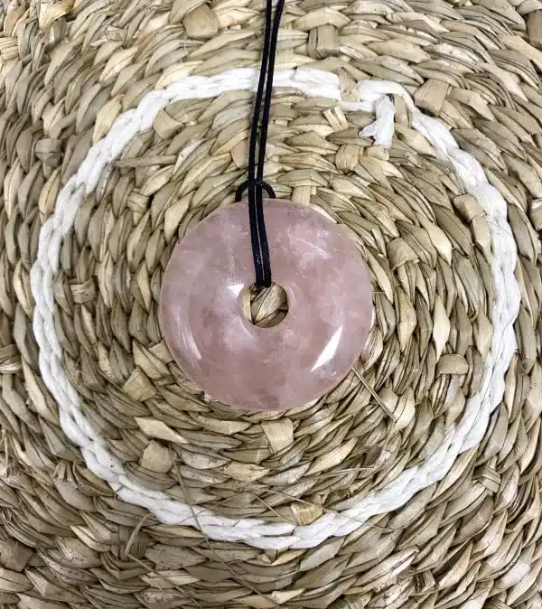 PENDENTIF DONUT QUARTZ ROSE – Image 3