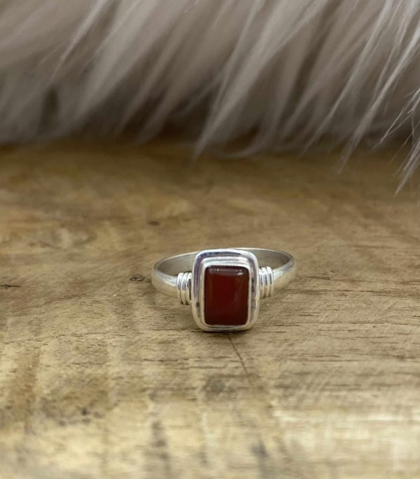 Bague Cornaline argent