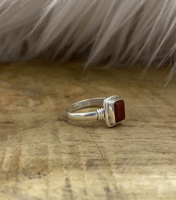 Bague Cornaline argent