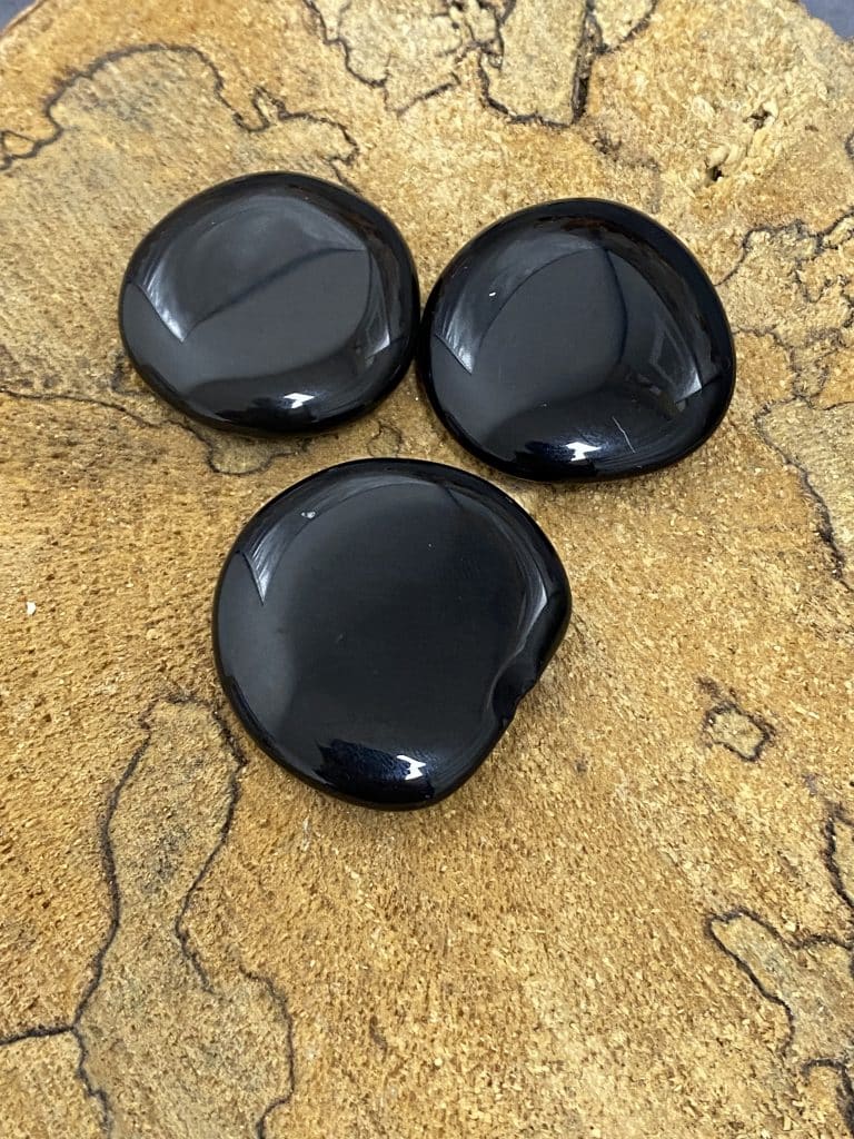 Obsidienne Noir 3 galets