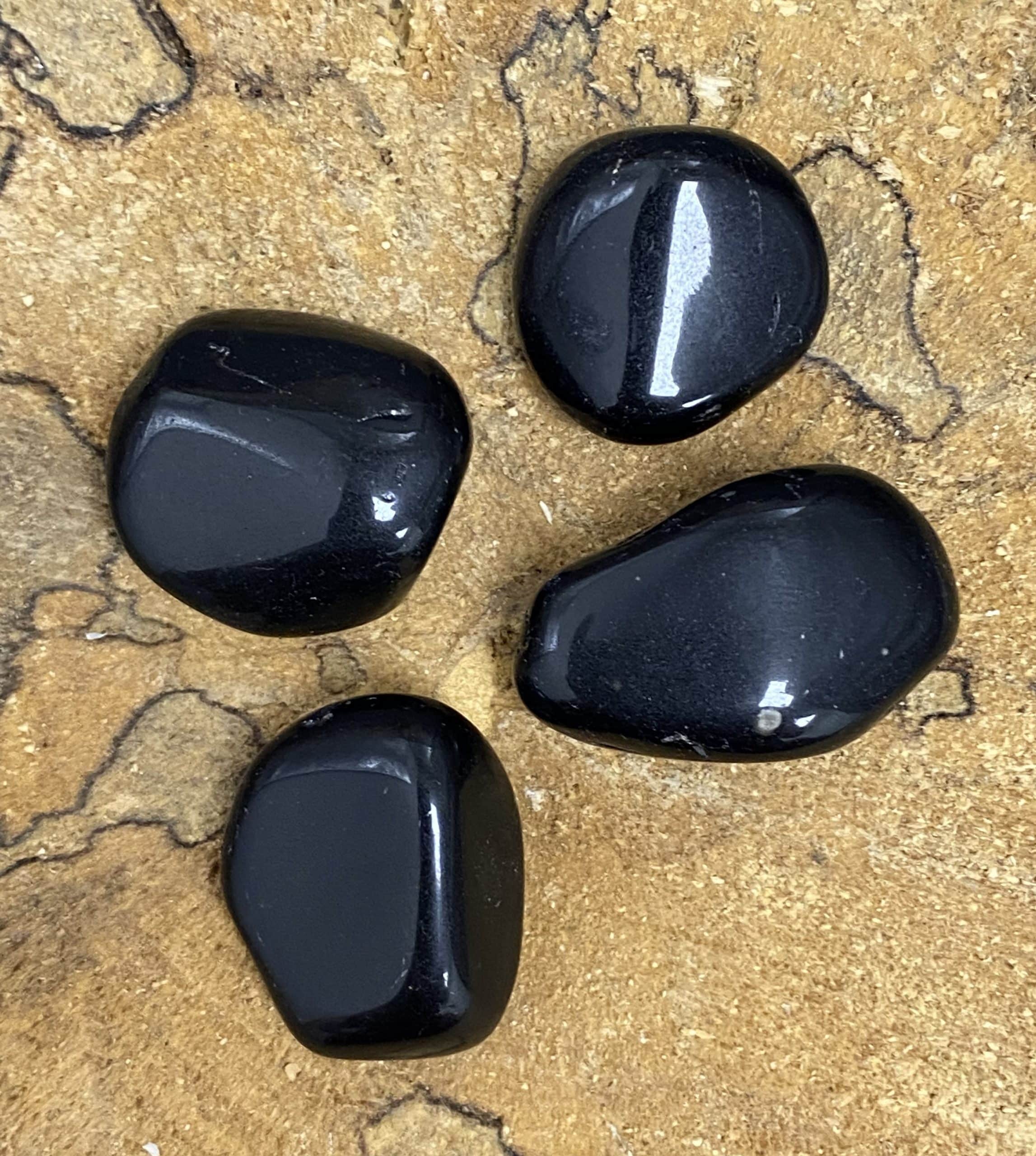 Obsidienne Noire 4 galets