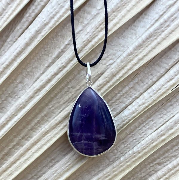 Pendentif goutte améthyste