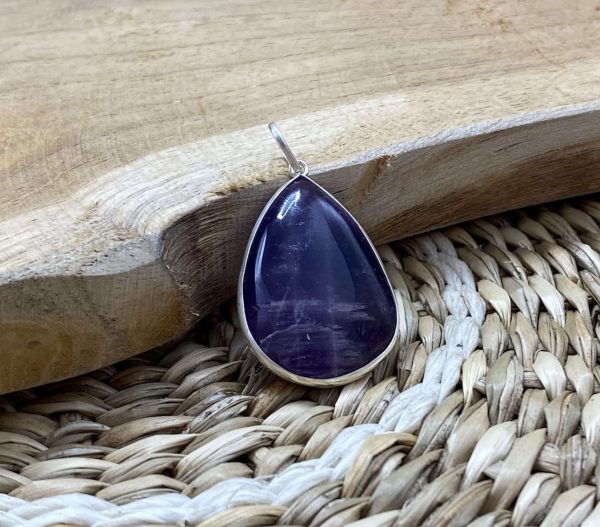 Pendentif goutte améthyste