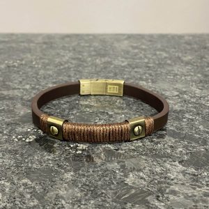 Bracelet en cuir Marron