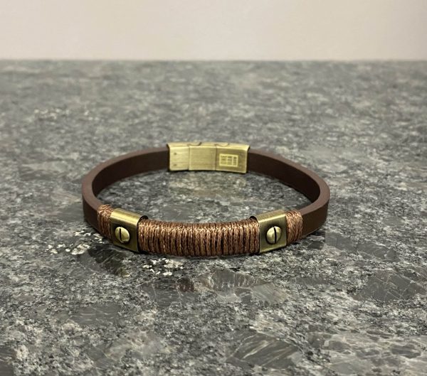 Bracelet en cuir Marron