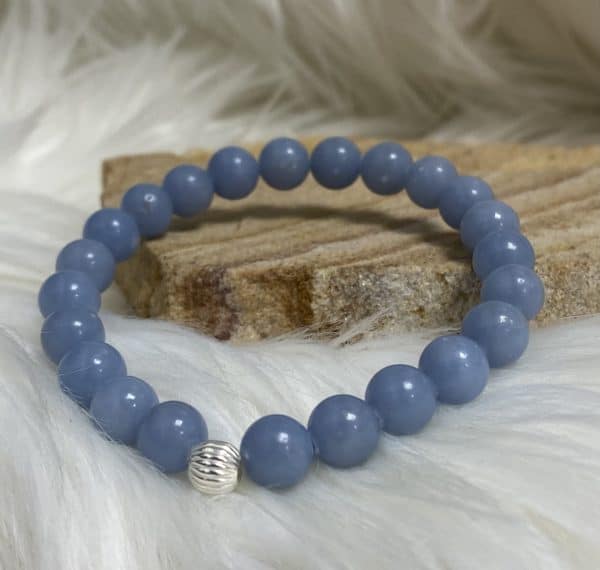 Bracelet angélite 8mm
