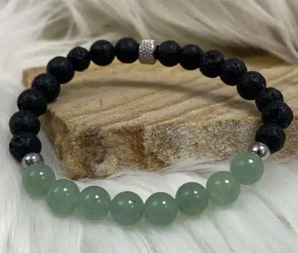 Bracelet apaisement en perle d'aventurine verte