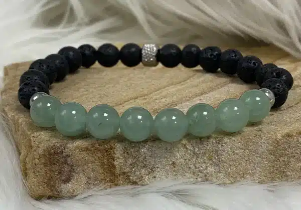 Bracelet apaisement en perle d'aventurine verte