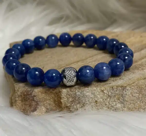 Bracelet cyanite disthène 8mm