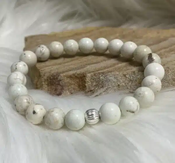 Bracelet magnésite 8mm