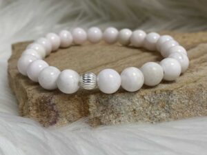 Bracelet mangano calcite 8mm
