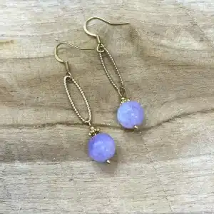 Boucle Irina améthyste lavande