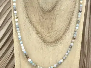 Collier amazonite création 4mm