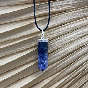 Pendentif pointe sodalite