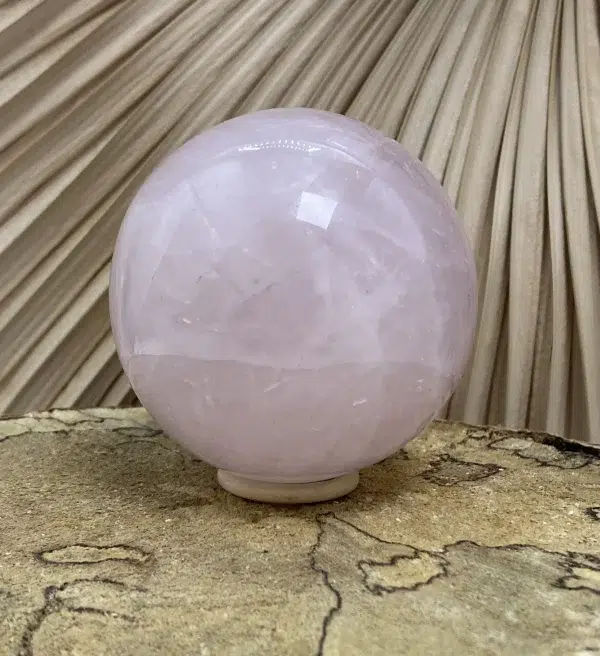 Sphère Quartz rose pièce unique