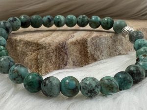 Bracelet turquoise africaine 6MM