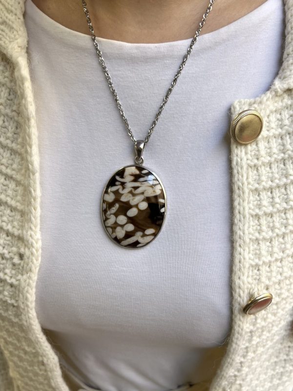 PENDENTIF JASPE CAPPUCCINO – Image 2
