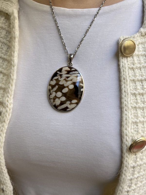 PENDENTIF JASPE CAPPUCCINO – Image 3