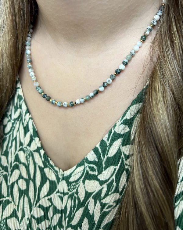COLLIER AGATE ARBRE