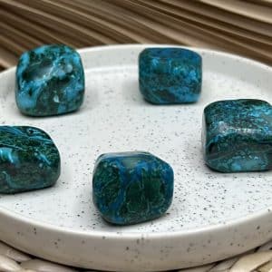 PIERRE ROULÉE CHRYSOCOLLE-MALACHITE