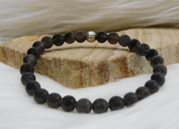 BRACELET PIERRE DE LUNE NOIRE – Image 3