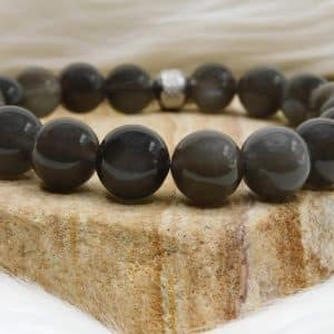 BRACELET PIERRE DE LUNE NOIRE