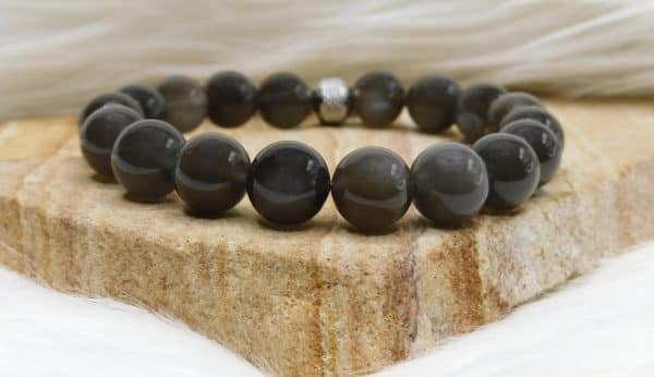 BRACELET PIERRE DE LUNE NOIRE