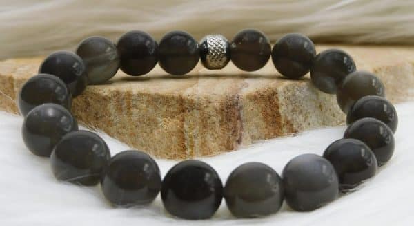 BRACELET PIERRE DE LUNE NOIRE – Image 7
