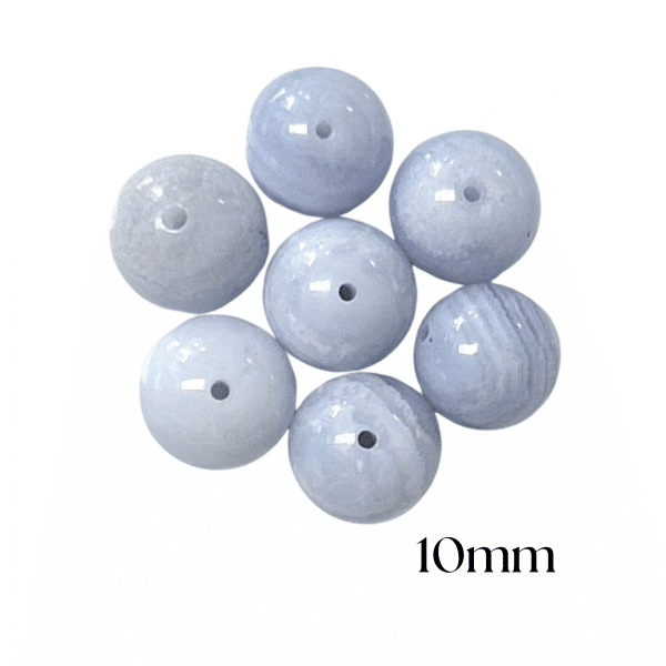 PERLES CALCÉDOINE BLEUE – Image 4