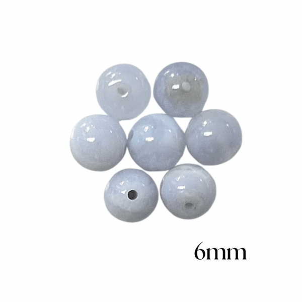 PERLES CALCÉDOINE BLEUE – Image 2