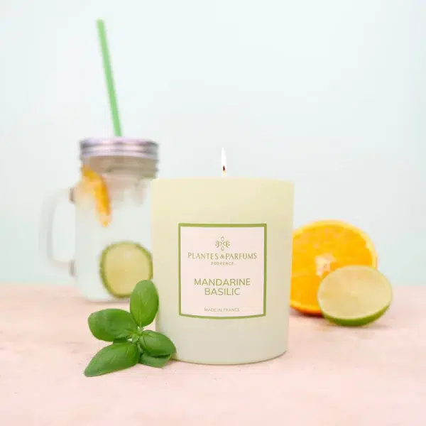 BOUGIE PARFUMÉE MANDARINE BASILIC – Image 2