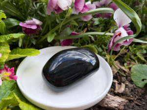 GALET OBSIDIENNE OEIL CÉLESTE