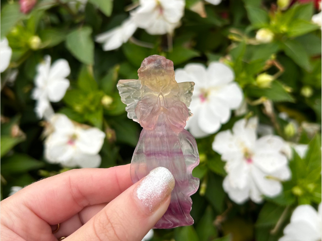 FIGURINE ANGE EN FLUORITE – Image 2