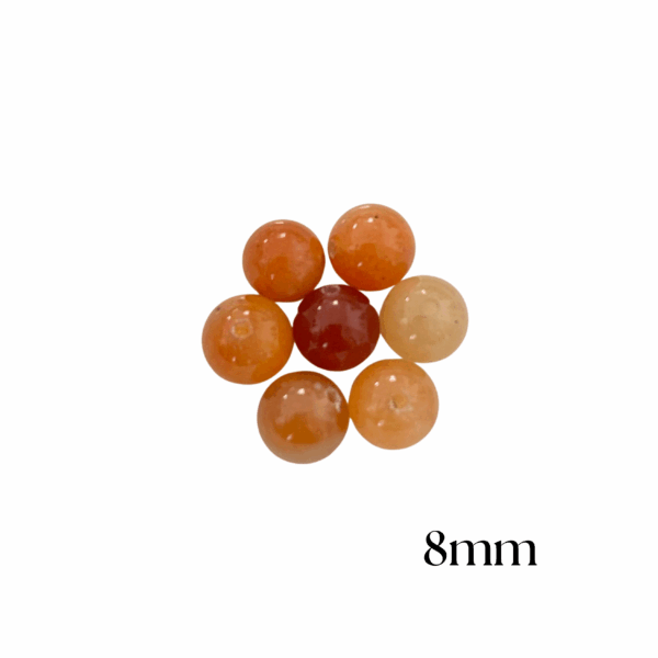 PERLES AVENTURINE ORANGE