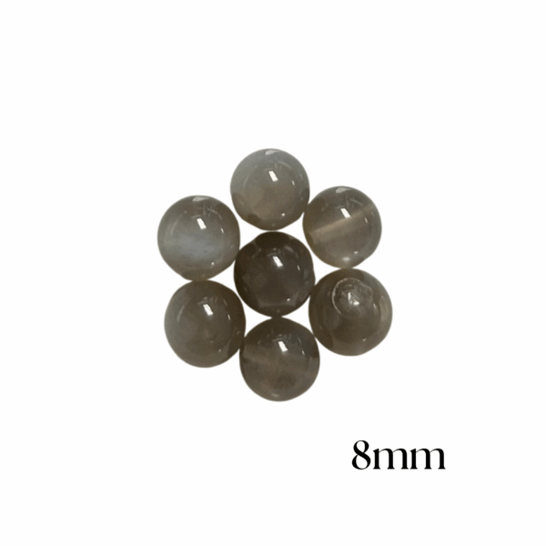 PERLES PIERRE DE LUNE NOIRE