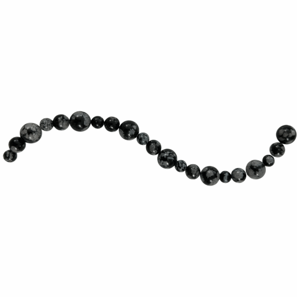 PERLES OBSIDIENNE MOUCHETÉE – Image 4
