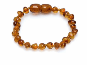 BRACELET BÉBÉ AMBRE COGNAC