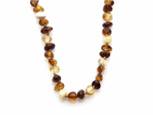 COLLIER BÉBÉ AMBRE MULTICOLORE