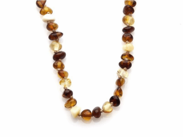 COLLIER BÉBÉ AMBRE MULTICOLORE