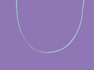 CHAÎNE ARGENT MAILLE HARICOT