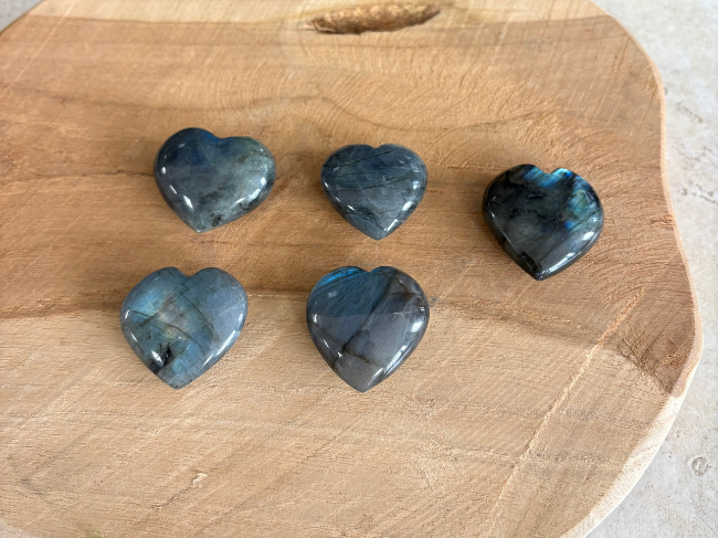 COEURS EN LABRADORITE – Image 2