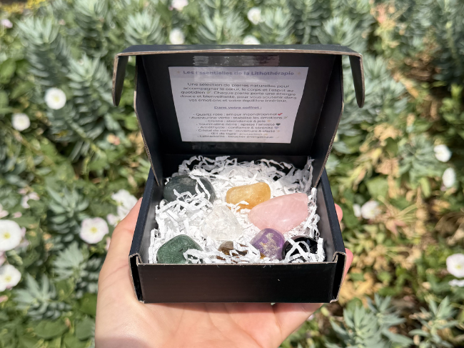 COFFRET LES ESSENTIELLES DE LA LITHOTHÉRAPIE – Image 2
